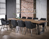 Mesa de comedor Tristan DH Interior Acacia L x An x Al 308x117x10 Madera de acacia Fotografía atmosférica vista frontal en diagonal