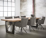 Mesa de comedor Tristan DH Interior Acacia L x An x Al 308x117x10 Madera de acacia Fotografía atmosférica vista frontal en diagonal