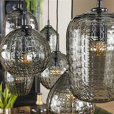Lámpara colgante Gaby DH Interior gris L x An x Al 124x38x18 Vidrio Ambiente foto diferente