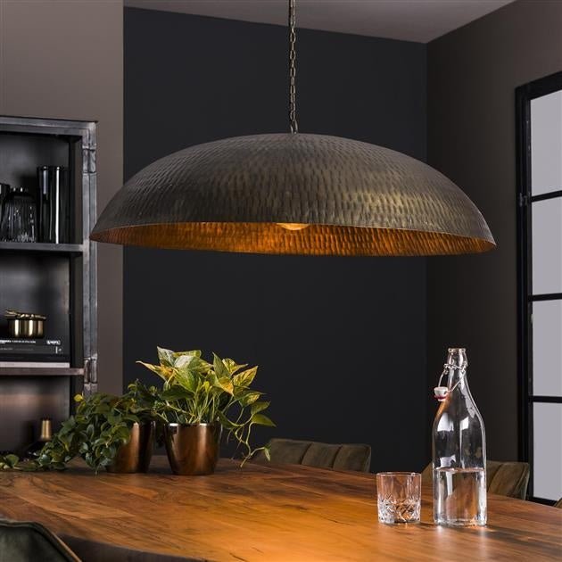 Lámpara colgante Lasse DH Interior Bronce L x An x Al 95x95x33 Bronce Foto ambiental vista frontal diagonal