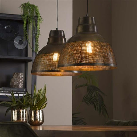Lámpara colgante Luisa DH Interior Bronce L x An x Al 79x42x37 Bronce Foto atmosférica vista frontal diagonal