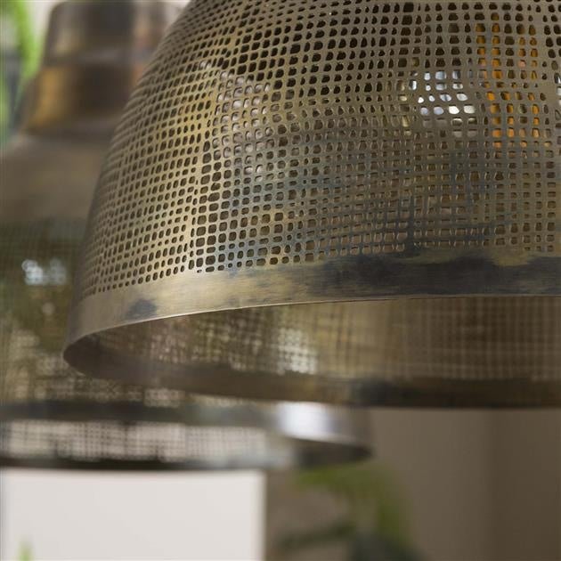 Lámpara colgante Luisa DH Interior Bronce LxAnxAl 79x42x37 Bronce Detalle de foto atmosférica