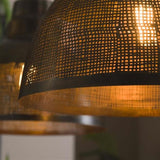 Lámpara colgante Luisa DH Interior Bronce LxAnxAl 79x42x37 Bronce Detalle de foto atmosférica