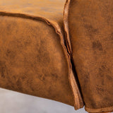 Fauteuil Tiger Dimehouse Cognac LxBxH 69x58x41 Eco-leer Sfeerfoto detail