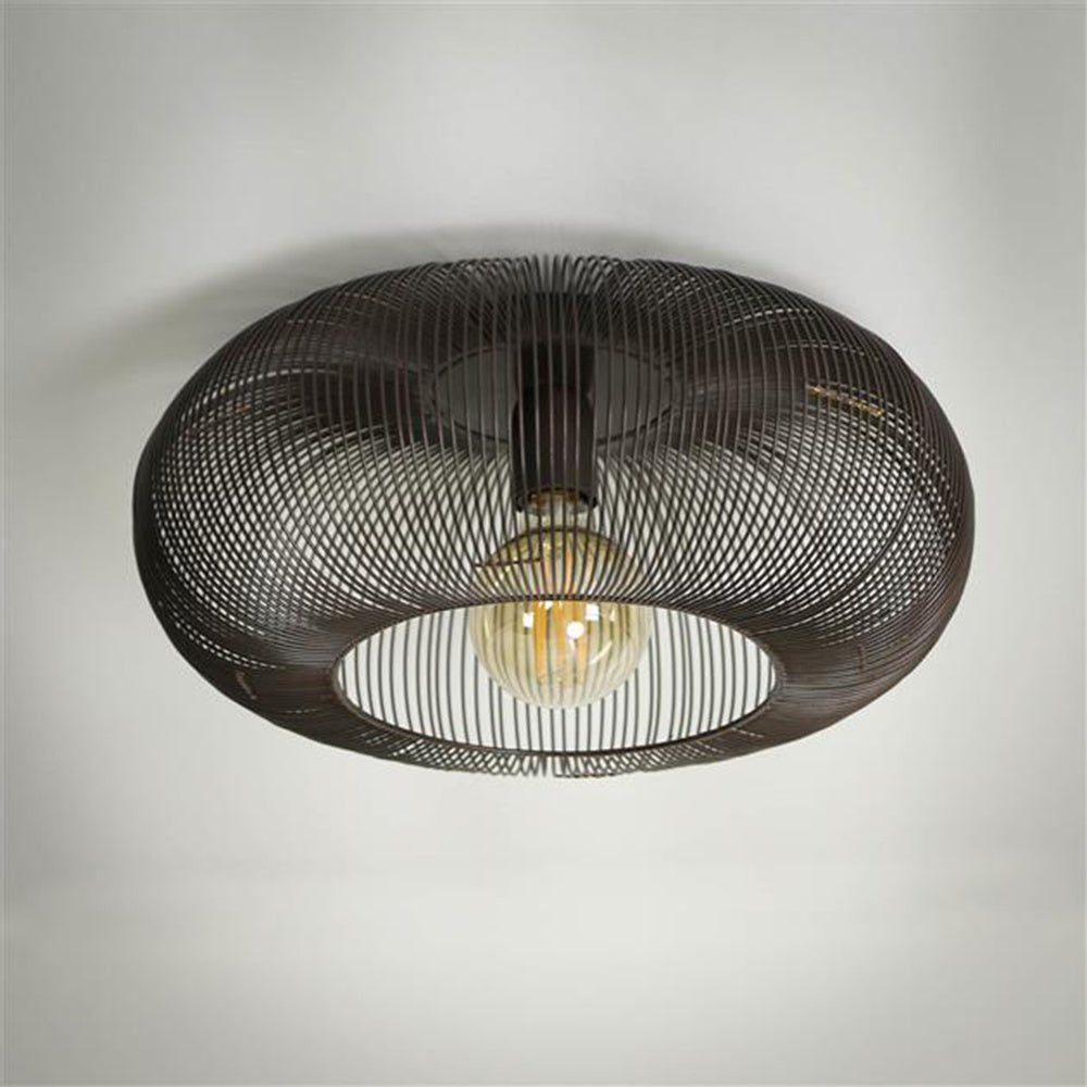 Lámpara de techo Jill DH Interior negro L x An x Al 48x48x25 Níquel Foto atmosférica vista frontal diagonal