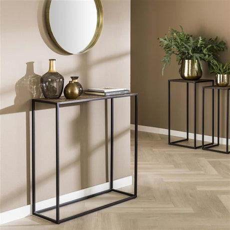 Tocador Lizzy DH Interior Bronce L x An x Al 82x80x30 Bronce Foto atmosférica vista frontal en diagonal
