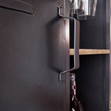 Vinoteca Nero Dimehouse Marrón LxAnxAl 183x72x42 Madera de mango Detalle de la foto atmosférica.