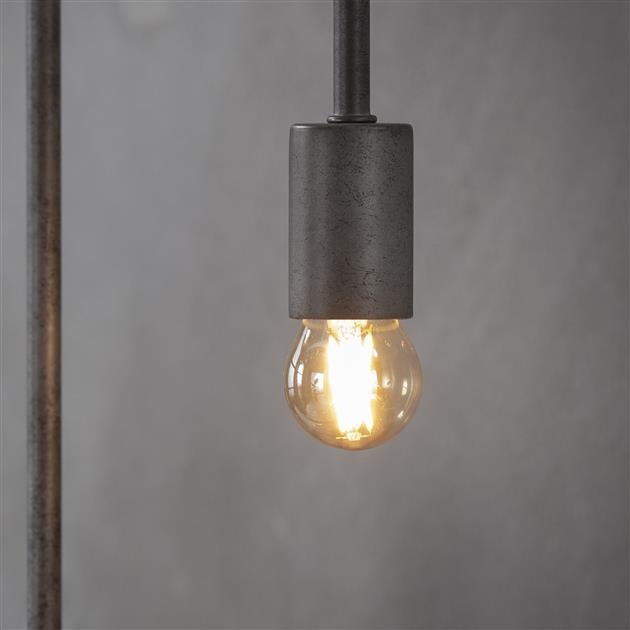 Fuente de luz Filamento LED Esfera Ø4.5 DH Interior Vidrio color ámbar LxAnxAl 8x5x5 Vidrio color ámbar Foto atmosférica vista frontal diagonal
