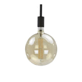Fuente de luz Filamento LED Bombilla Ø9,5 DH Interior Vidrio color ámbar LxAnxAl 15x10x10 Vidrio color ámbar Foto blanca vista frontal