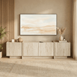 Mueble TV - TV - mueble Japandi melamina travertino Lowen 180 cm - Dimehouse