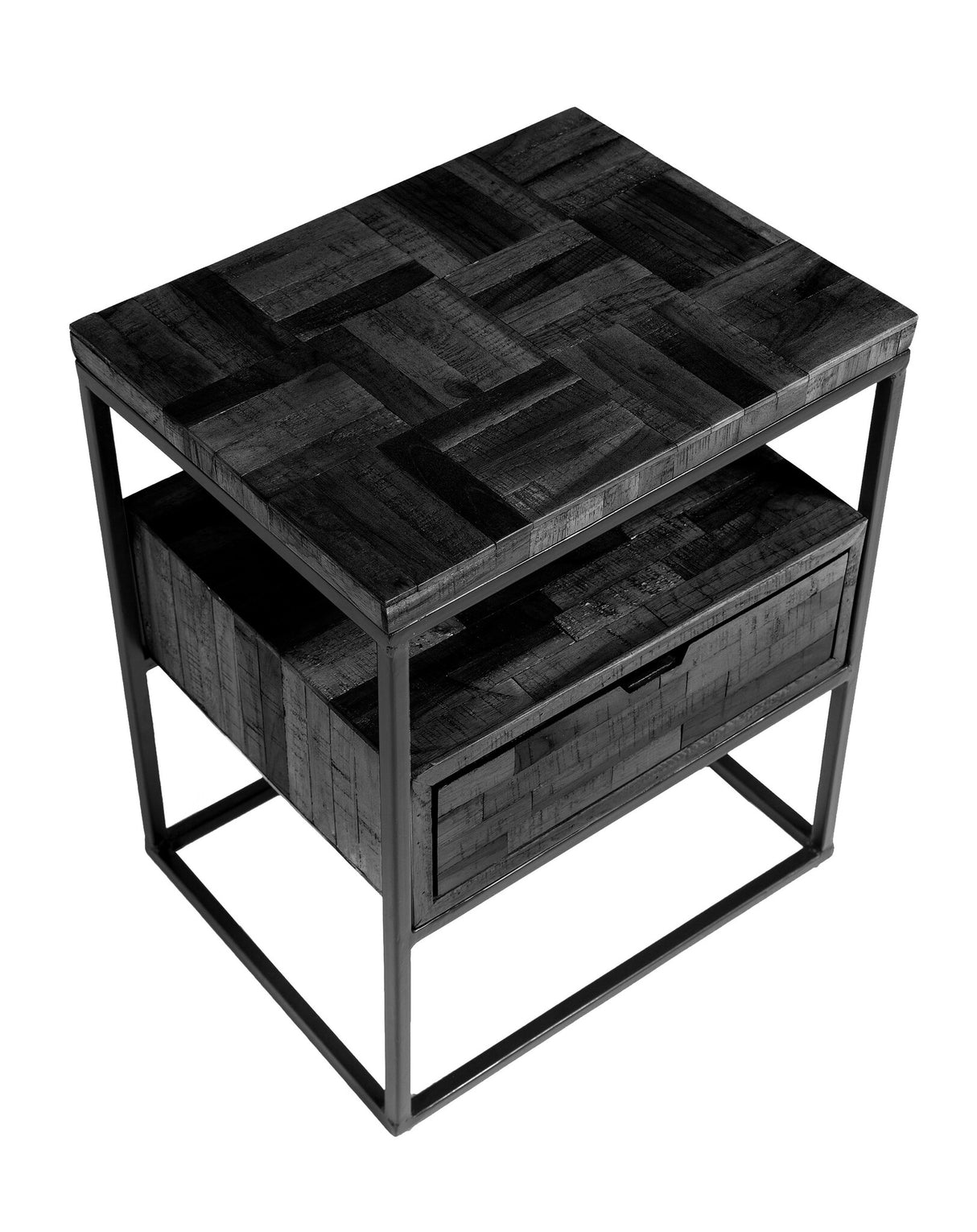 Mesa auxiliar Ruby DH Interior Negro Blanco foto diferente