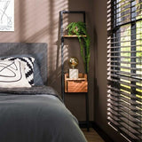 Mesita de noche Vanessa DH Interior Acacia L x An x Al 140x30x25 Madera de acacia Fotografía ambiental, vista frontal