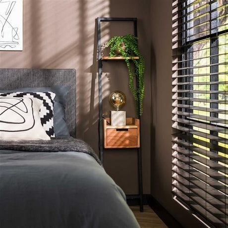 Mesita de noche Vanessa DH Interior Acacia L x An x Al 140x30x25 Madera de acacia Fotografía ambiental, vista frontal