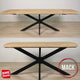 Mesa de comedor extensible mack danés ovalado acaciahout 175-275x90 cm