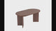 Mesa extensible ovalada Nogal - Japandi - 160-200 cm - Sota