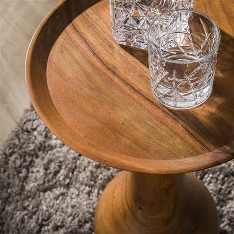 Mesa auxiliar Doja DH Interior Acacia L x An x Al 39x37x11 Madera de acacia Atmósfera foto detalle