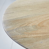Mesa de centro Rory Roble Dimehouse Roble LxAnxAl 75x75x45 Madera de mango Muestra de color de fotografía atmosférica.