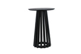 Mesa de centro Rory Negro Dimehouse Negro L x An x Al 62x45x45 Madera de acacia Blanco foto vista frontal