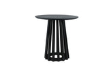 Mesa de centro Rory Negro Dimehouse Negro L x An x Al 55x55x55 Madera de acacia Blanco foto vista frontal