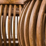 Mesa de centro Hans DH Interior Mango L x An x Al 88x88x45 Madera de mango Muestra de color de fotografía atmosférica.