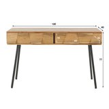 Tocador Alisa DH Interior Acacia L x An x Al 125x46x23 Madera de acacia Blanco indicación del tamaño de la foto