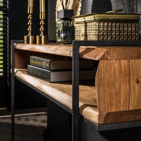 Tocador Jojo DH Interior Acacia L x An x Al 116x41x28 Madera de acacia Detalle fotográfico atmosférico