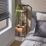 Mesita de noche Naomi DH Interior Acacia L x An x Al 103x35x20 Madera de acacia Fotografía atmosférica vista frontal en diagonal
