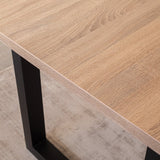 Tablero de mesa Lenzo Robson Roble Dimehouse Marrón L x An x Al 162x83x7 Melamina Atmósfera foto detalle