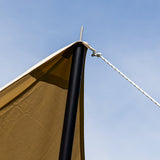 Toldo Lona algodón beige 420x420x240 cm Dimehouse Beige L x An x Al 66x16x14 Algodón Atmósfera foto diferente