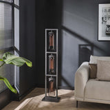 Lámpara de pie Hilda DH Interior negro L x An x Al 162x38x29 Metal Vista frontal en diagonal Foto atmosférica
