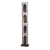 Lámpara de pie Hilda DH Interior negro L x An. x Al. 190x41x29 Metal Blanco foto vista frontal