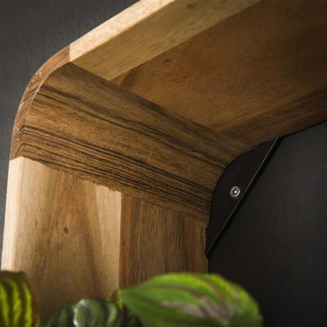 Estante de pared Mitchel DH Interior Acacia Madera de acacia Detalle fotográfico atmosférico