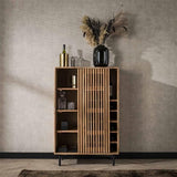 Vinoteca Monja DH Interior Acacia L x An x Al 130x88x52 Madera de acacia Fotografía atmosférica, vista frontal