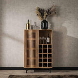 Vinoteca Monja DH Interior Acacia L x An x Al 130x88x52 Madera de acacia Fotografía atmosférica, vista frontal