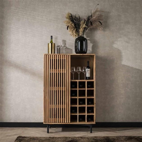 Vinoteca Monja DH Interior Acacia L x An x Al 130x88x52 Madera de acacia Fotografía atmosférica, vista frontal