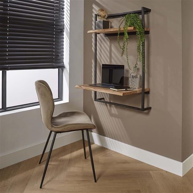Escritorio Naomi DH Interior Acacia L x An x Al 104x70x20 Madera de acacia Foto atmosférica vista frontal en diagonal