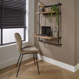Escritorio Naomi DH Interior Acacia L x An x Al 104x70x20 Madera de acacia Foto atmosférica vista frontal en diagonal