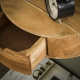 Mesita de noche Noa DH Interior Acacia L x An x Al 40x20x12 Madera de acacia Foto atmosférica vista frontal en diagonal
